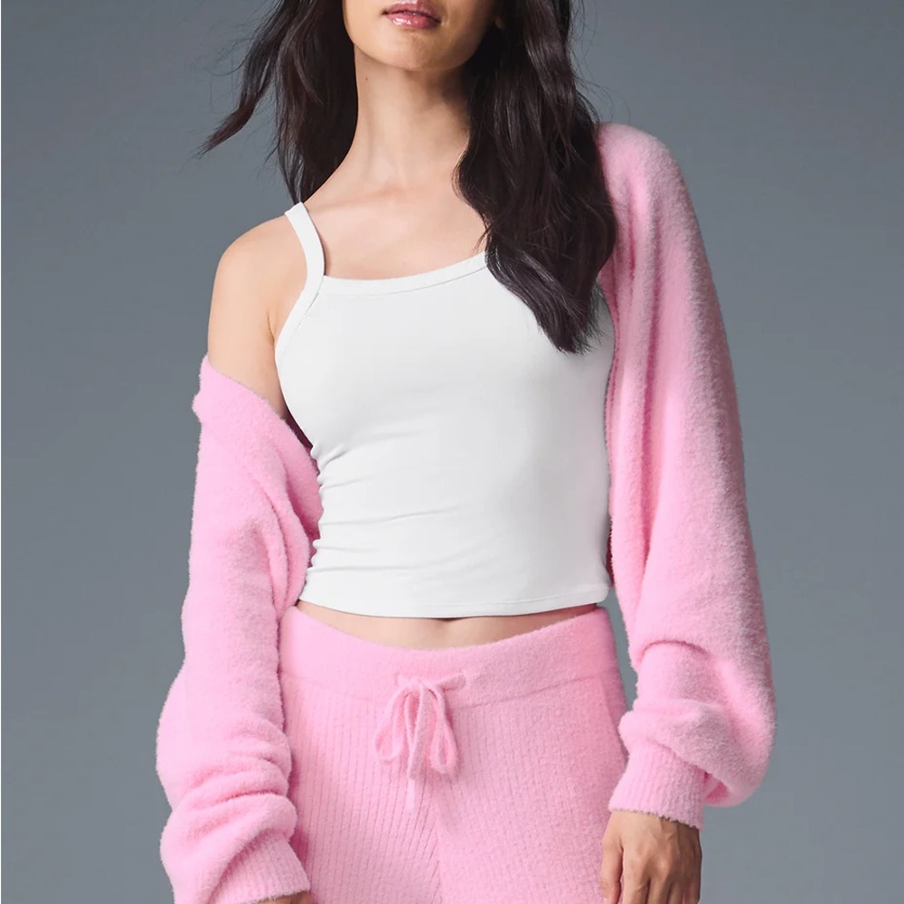 Alo Yoga Snuggle up shawl sweet pink NWT